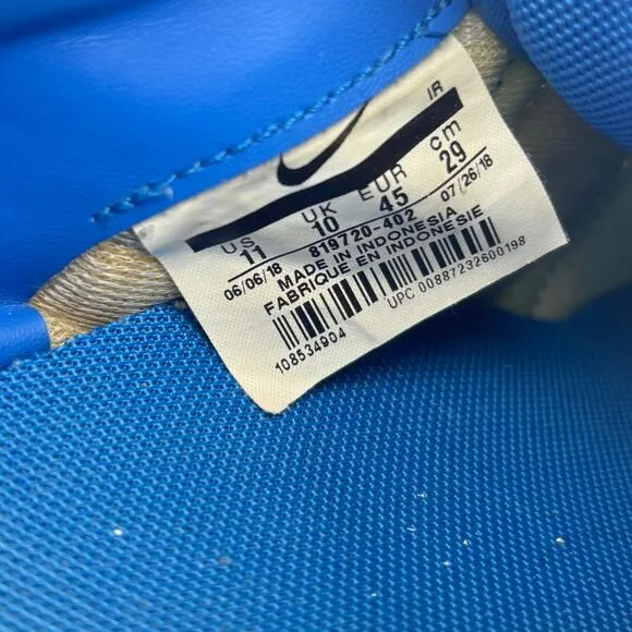 Nike Cortez Basic Nylon Signal Blue Sneakers Shoes Men's 11 Retro Streetwear