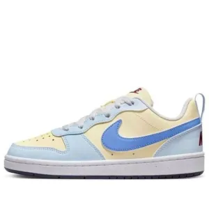 Nike Court Borough FV8120-141 Sneakers Kids 6 Yellow Blue Lifestyle Shoes TF3240