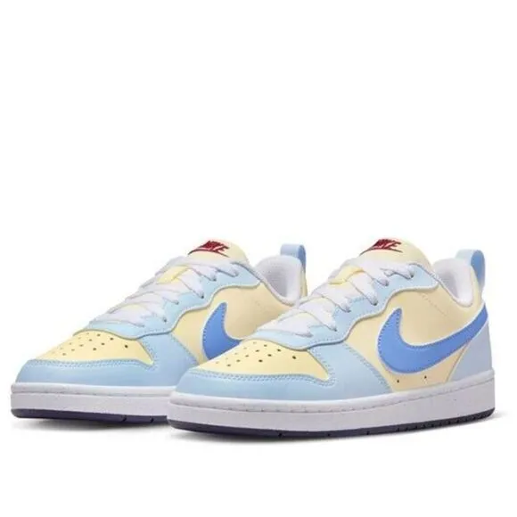 Nike Court Borough FV8120-141 Sneakers Kids 6 Yellow Blue Lifestyle Shoes TF3240