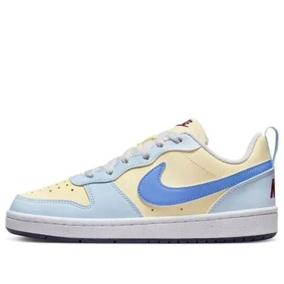 Nike Court Borough FV8120-141 Sneakers Kids 6 Yellow Blue Lifestyle Shoes TF3240