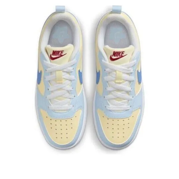 Nike Court Borough FV8120-141 Sneakers Kids 6 Yellow Blue Lifestyle Shoes TF3240