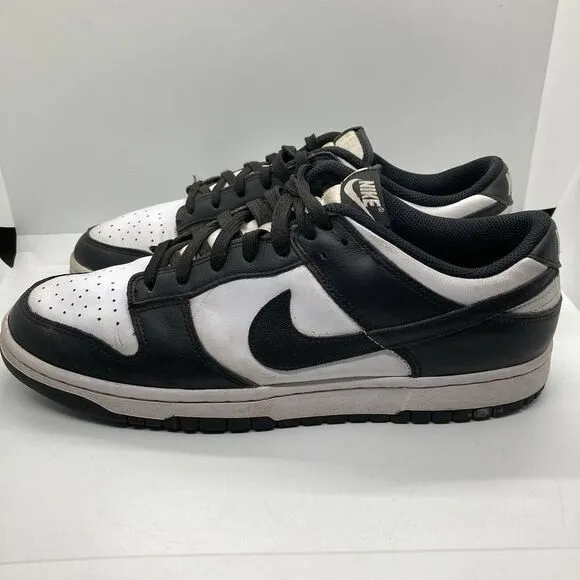 Nike Dunk Low Black Panda 2.0 Mens Size 13 White Casual Athletic Shoes sneaker