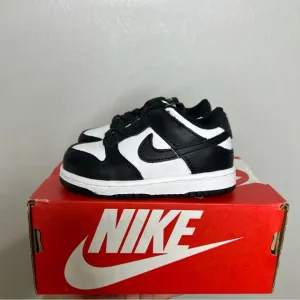 Nike Dunk Low TDE Black White Panda Toddler Infant 5C Casual Shoes CW1589-100