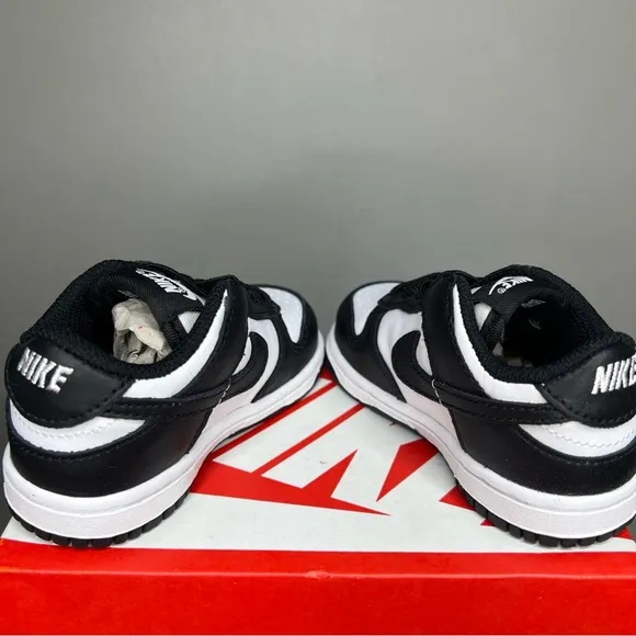 Nike Dunk Low TDE Black White Panda Toddler Infant 5C Casual Shoes CW1589-100