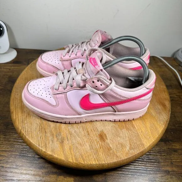 Nike Dunk Low Triple Pink‎ Womens Size 7.5 Shoes Sneakers DH9765-600