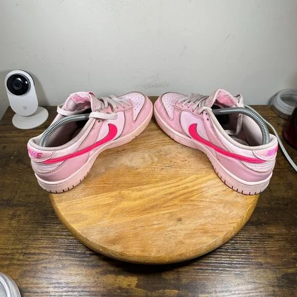 Nike Dunk Low Triple Pink‎ Womens Size 7.5 Shoes Sneakers DH9765-600