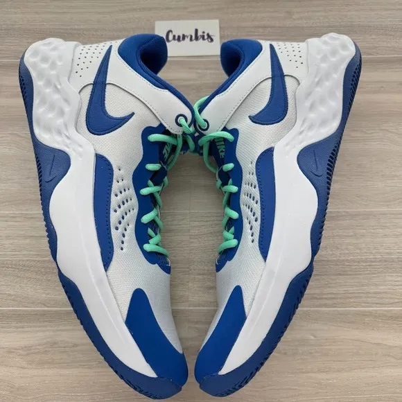 Nike Fly By Mid 3 Basketball Shoes Men's Size 13 Sneakers White /Blue DD9311102