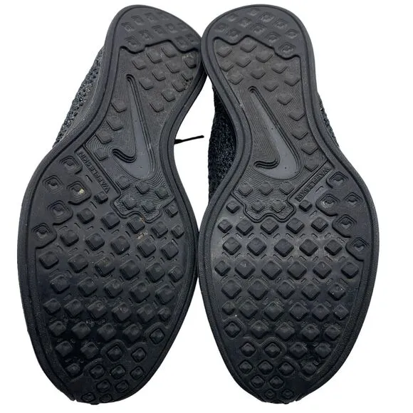 Nike Flyknit Racer Triple Black Anthracite Sneakers Running Shoes Sz 4.5y #20