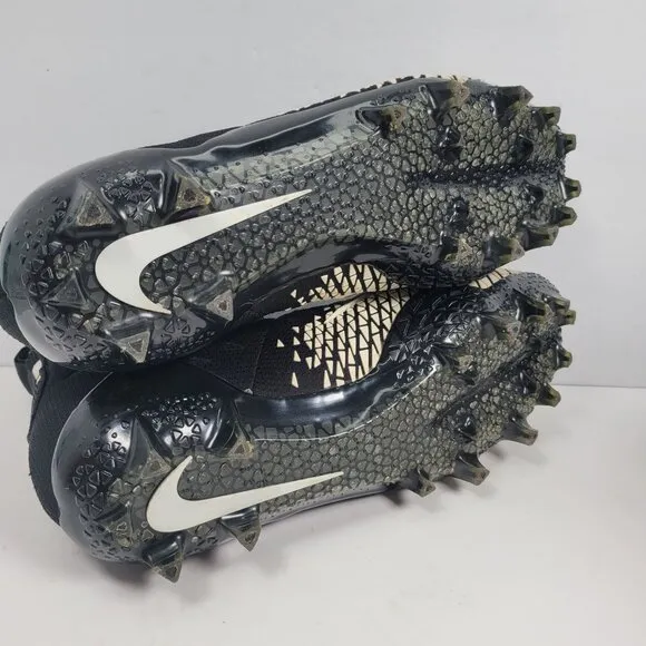 Nike Force Savage Elite TD Men's Black Football Cleats 857063-010 US Size 10.5