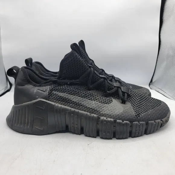 Nike Free Metcon 3 Mens 14 Triple Black Training Sneakers Shoes CJ0861-001