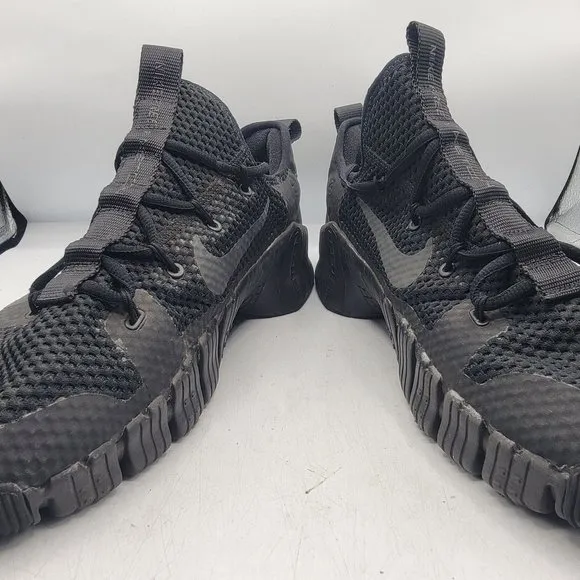 Nike Free Metcon 3 Mens 14 Triple Black Training Sneakers Shoes CJ0861-001