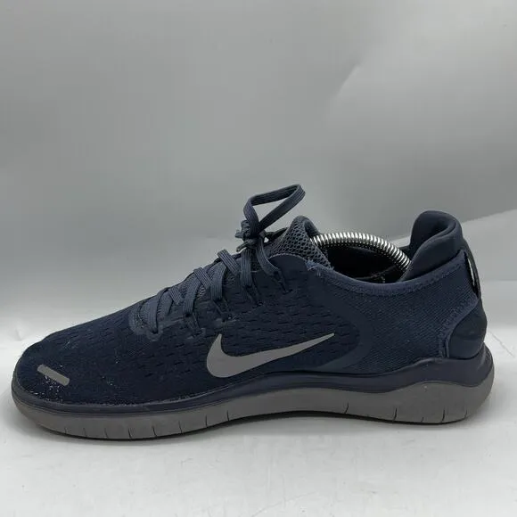 Nike Free RN 2018 Mens Size 11 Blue Mesh Running Shoes Sneakers 942836-401