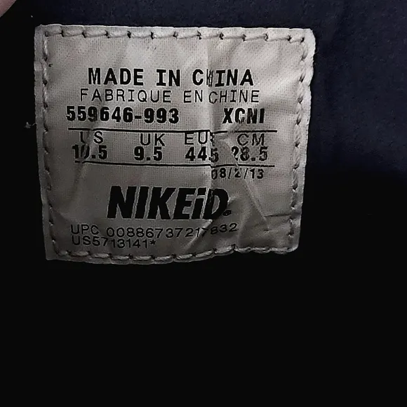 NIKE ID Stefan Janoski Suede Skateboarding Shoes US 10.5