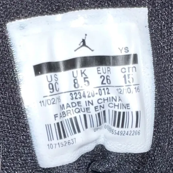 NIKE Jordan 6 Rings Basketball Sneakers Toddler Shoes Size 9 FAST SHIPPING