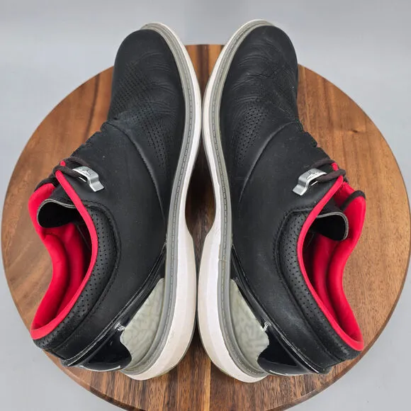 Nike Jordan ADG 4 Golf Shoes Men's 9.5 Black Cement Leather Spikeless Sneakers