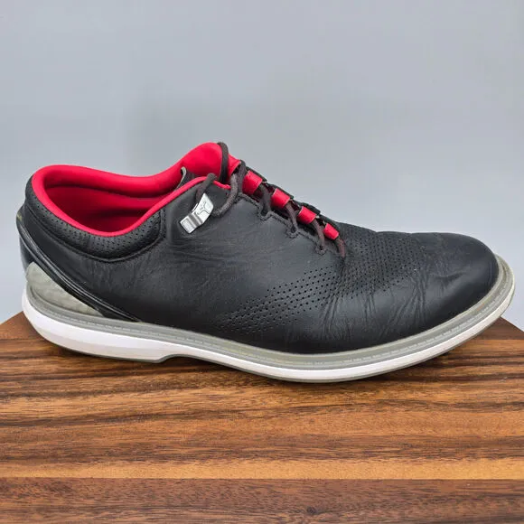 Nike Jordan ADG 4 Golf Shoes Men's 9.5 Black Cement Leather Spikeless Sneakers