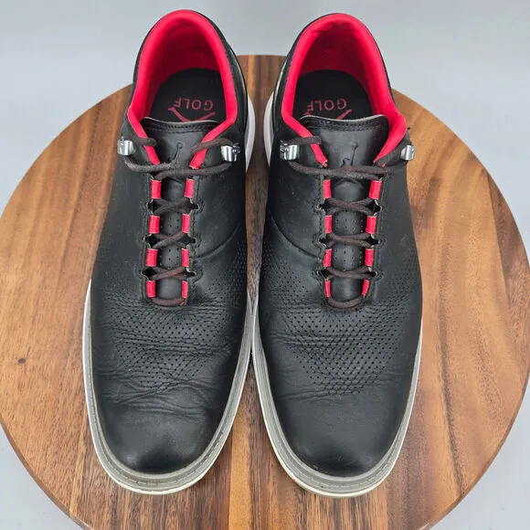 Nike Jordan ADG 4 Golf Shoes Men's 9.5 Black Cement Leather Spikeless Sneakers