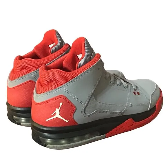 Nike Jordan Flight Origin Retro Youth Mens 6.5 Y Gray Suede Basketball Sneakers