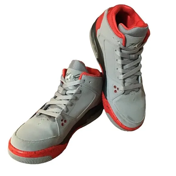 Nike Jordan Flight Origin Retro Youth Mens 6.5 Y Gray Suede Basketball Sneakers