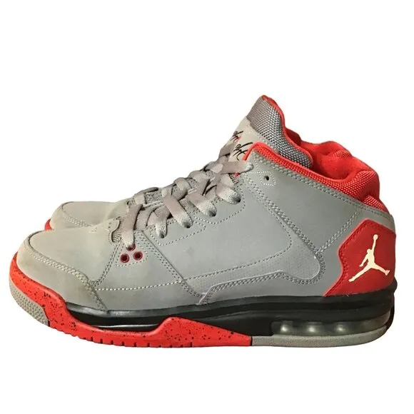 Nike Jordan Flight Origin Retro Youth Mens 6.5 Y Gray Suede Basketball Sneakers
