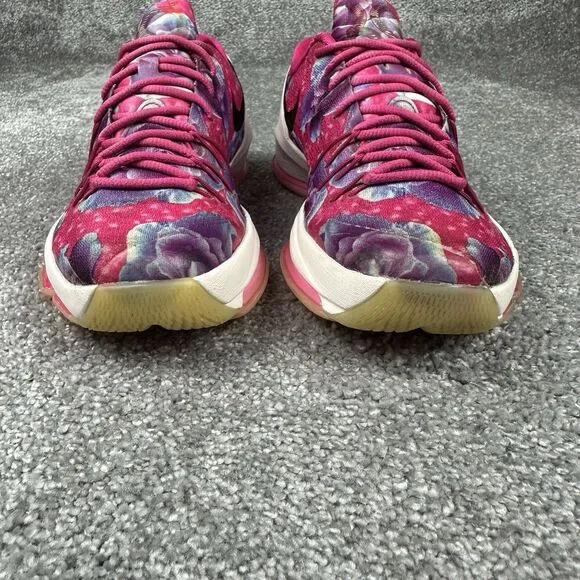 Nike KD 8 Aunt Pearl Basketball Sneakers Boys Youth 7 Pink Athletic Shoes