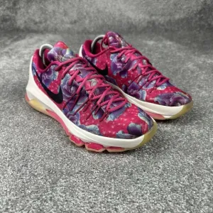 Nike KD 8 Aunt Pearl Basketball Sneakers Boys Youth 7 Pink Athletic Shoes