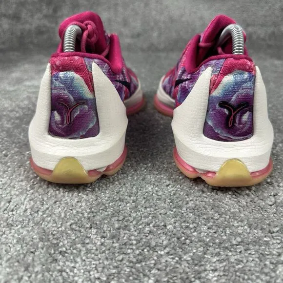Nike KD 8 Aunt Pearl Basketball Sneakers Boys Youth 7 Pink Athletic Shoes