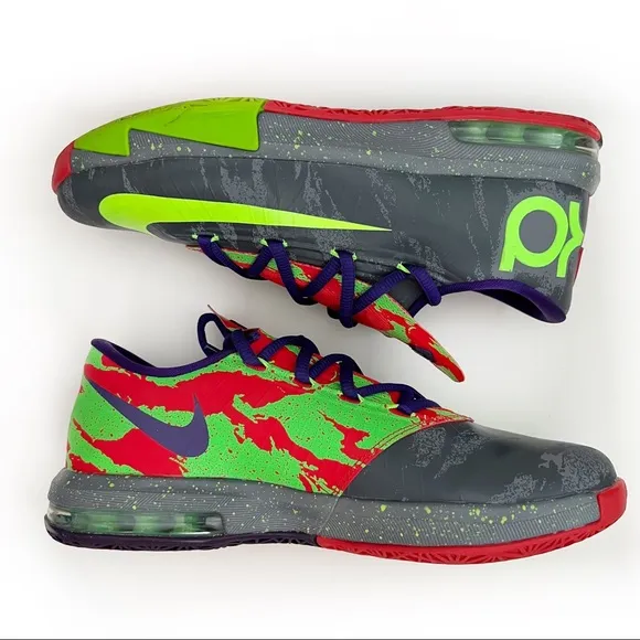 Nike Kevin Durant 6 KD VI Energy Basketball Sneakers Size Youth 6Y / Womens 7.5