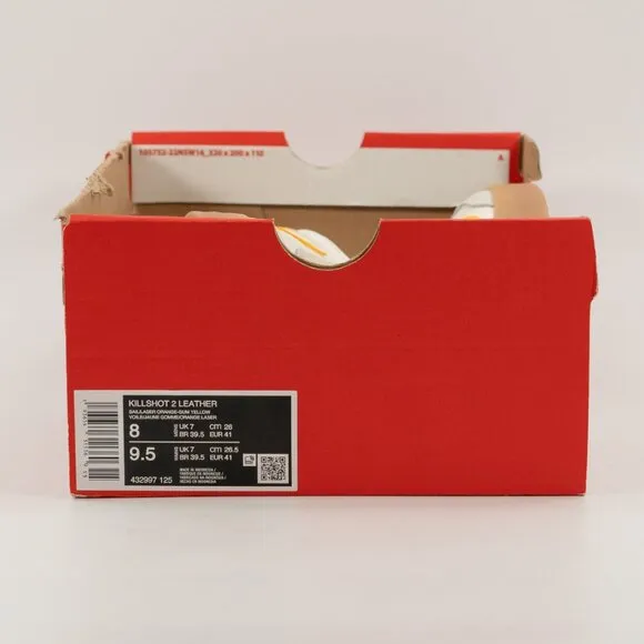 Nike Killshot 2 Leather 'Sail Laser Orange Gum' 432997-125 Multi Size