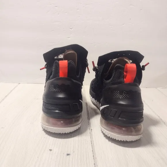 Nike LeBron 18 Black University Red Sneakers Shoes Size 6.5