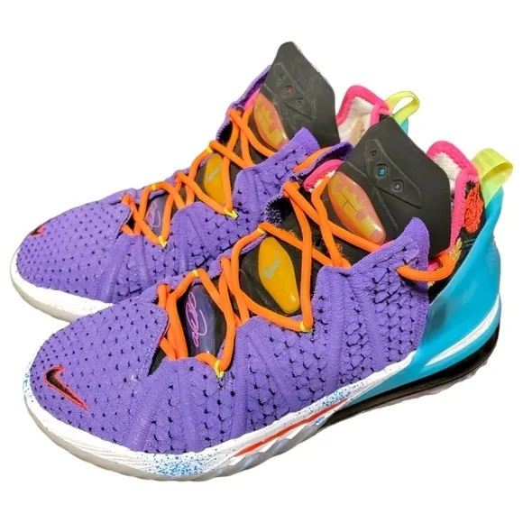 Nike Lebron 18 XVIII Sneakers Shoes DM2813 500 Space Jam Jordans Men's 10