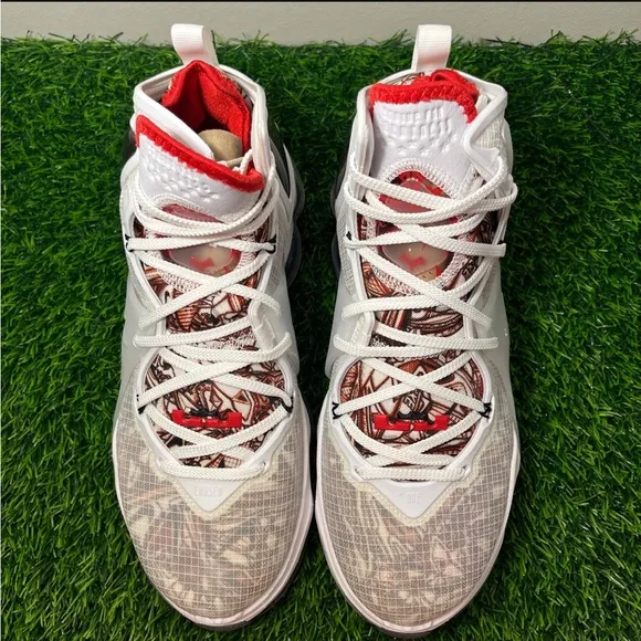 Nike LeBron 19 XIX Sketch White Red