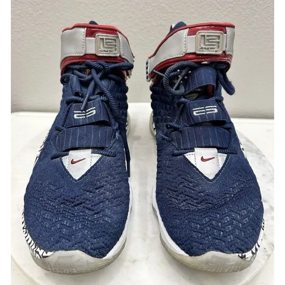 Nike LeBron 4 Cold Blue Graffiti Sneakers Size 9.5 Mens Shoes Basketball