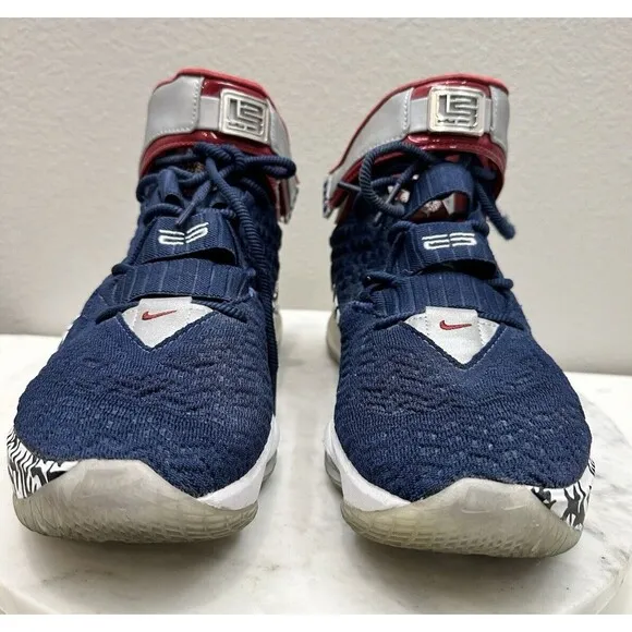 Nike LeBron 4 Cold Blue Graffiti Sneakers Size 9.5 Mens Shoes Basketball