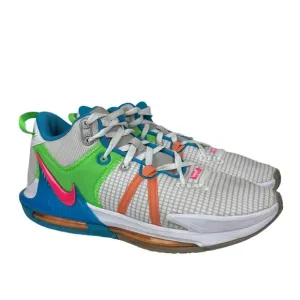 Nike LeBron Witness 7 Grey Fog Multi Color Sneakers Shoes Men's 13 DM1123-003