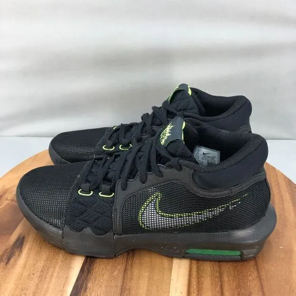 Nike LeBron‎ Witness 8 Basketball Shoes Mens 13 Black Volt Mesh Performance