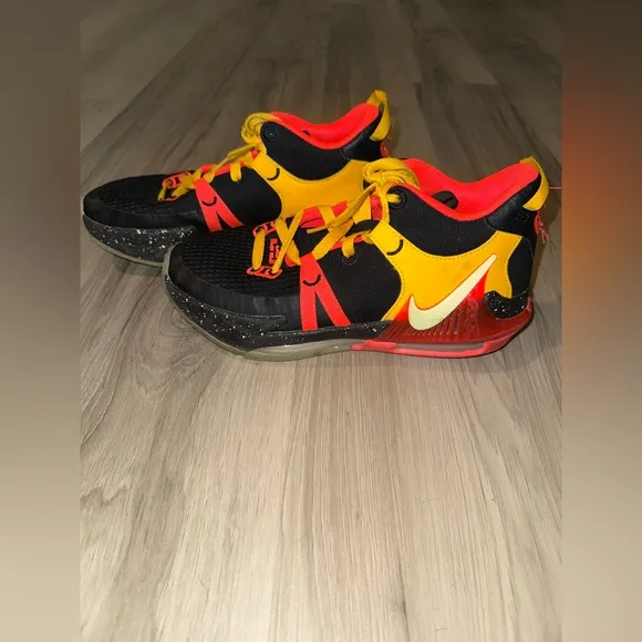 Nike LeBron  Witness Black and Yellow Athletic Shoes