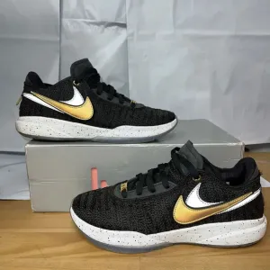Nike Lebron XX DJ5423-003 Sneakers Men's 9.5 Black White Basketball Shoes BBS61