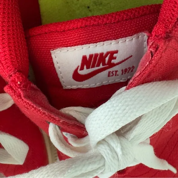 Nike Lunarlon Swingtip Red Canvas Golf Shoes Sz 10
