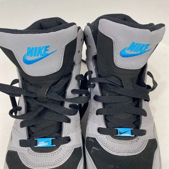 Nike Mens Air 407036-044 Gray/Black/Blue Basketball Shoes Sneakers Size 9 2012