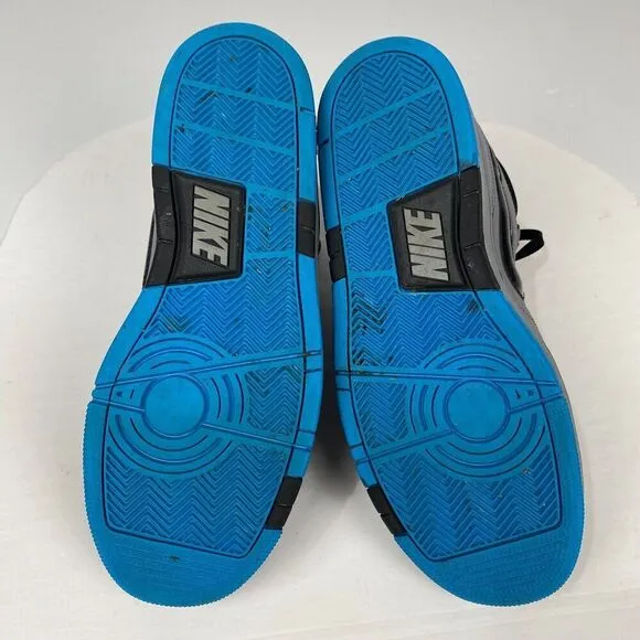 Nike Mens Air 407036-044 Gray/Black/Blue Basketball Shoes Sneakers Size 9 2012
