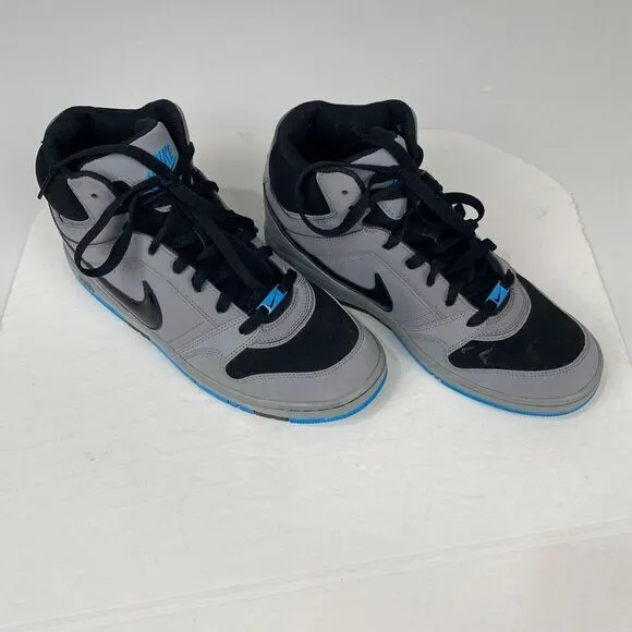 Nike Mens Air 407036-044 Gray/Black/Blue Basketball Shoes Sneakers Size 9 2012