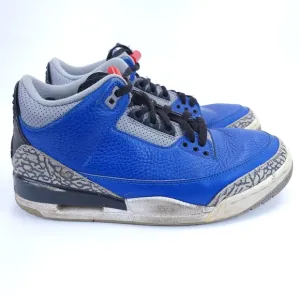 Nike Mens Air Jordan 3 CT8532-400 Blue Basketball Shoes Sneakers Size 8
