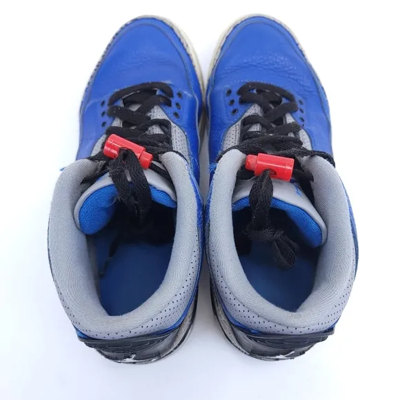 Nike Mens Air Jordan 3 CT8532-400 Blue Basketball Shoes Sneakers Size 8