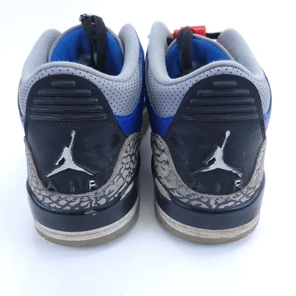 Nike Mens Air Jordan 3 CT8532-400 Blue Basketball Shoes Sneakers Size 8