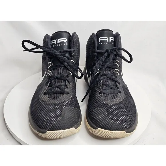 Nike Mens Air Precision 898455-001 Black Basketball Shoes Sneakers Size 8
