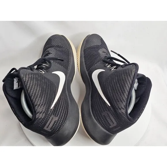 Nike Mens Air Precision 898455-001 Black Basketball Shoes Sneakers Size 8