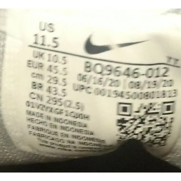 Nike Mens Air Zoom Pegasus 37 BQ9646-012 Gray Running Shoes Sneakers Size 11.5