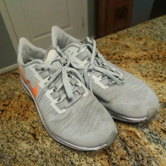 Nike Mens Air Zoom Pegasus 37 BQ9646-012 Gray Running Shoes Sneakers Size 11.5