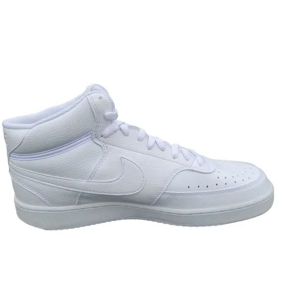 Nike Men's Court Vision Mid Triple White Basketball Shoes DN3577 100